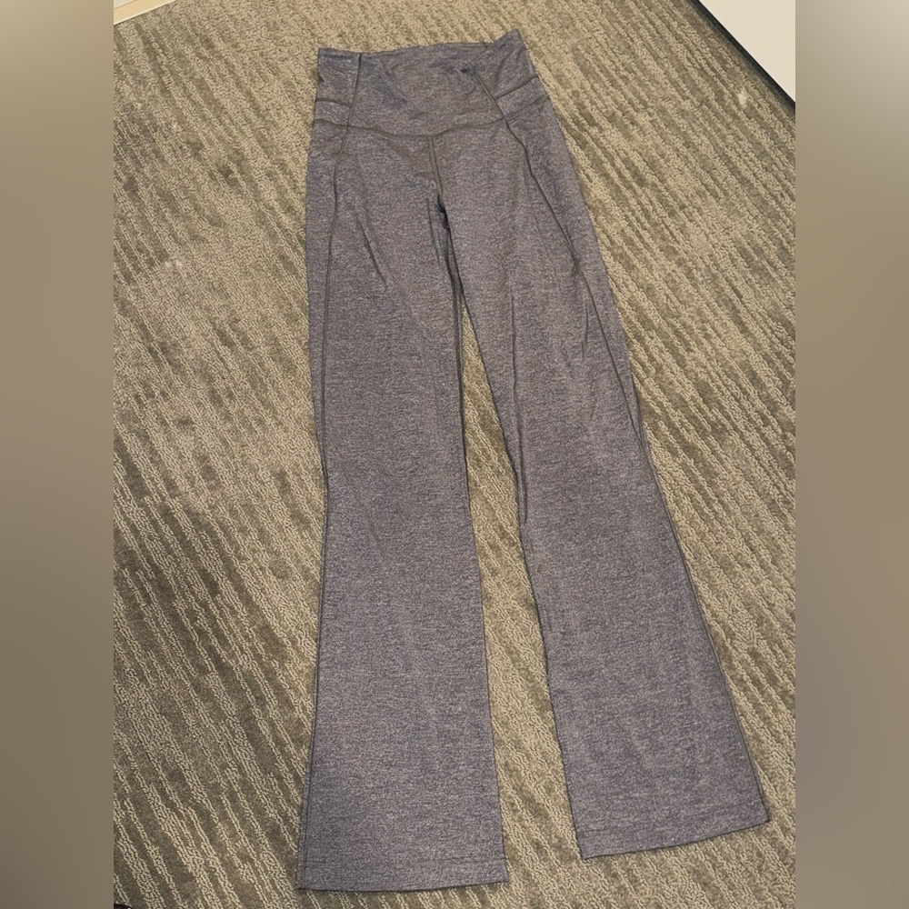 Lululemon gray wide leg leggings - Picture 2 of 5